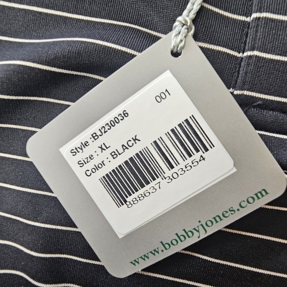 Bobby Jones Performance Men’s XL Golf Shirt Stripe Men’s NWT NEW corporate logo - Picture 2 of 10